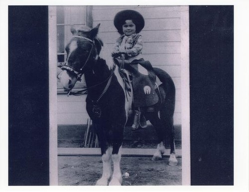 Patricia Whiting on a horse