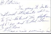 Undated letter from Carl Duncan to Patricia Whiting