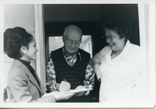 Patricia Whiting meeting with constituents