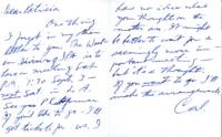 Undated letter from Carl Duncan to Patricia Whiting