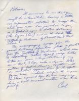 Letter from Carl D. Duncan to Patricia Whiting, September, 1966