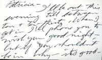 Undated Letter from Carl Duncan to Patricia Whiting