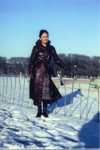 Patricia Whiting in the Washington D.C. snow