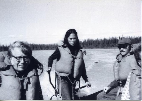 Patricia Whiting on boat with Oregon National Guard members