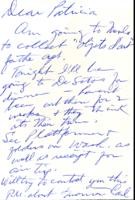 Undated letter from Carl Duncan to Patricia Whiting