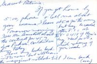 Undated letter from Carl Duncan to Patricia Whiting