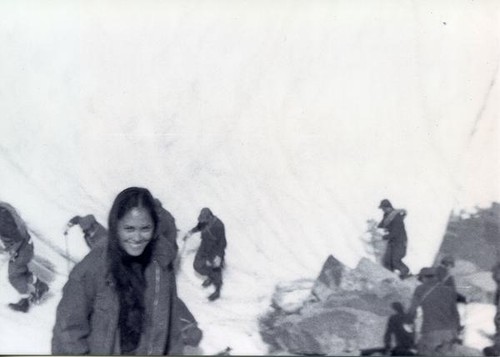 Patricia Whiting participating in military maneuvers Alaska