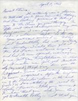 Letter from Carl D. Duncan to Patricia Whiting, April 11, 1966