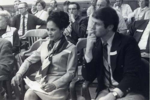 Vince and Patricia Whiting listening at a hearing