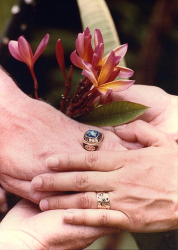 Vince and Patricia Whiting's wedding rings