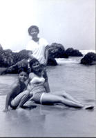 Patricia Whiting and family at the beach