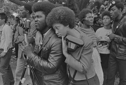 Couple at Free Huey Rally, DeFremery Park, Oakland, CA, #19 from A Photographic Essay on The Black Panthers
