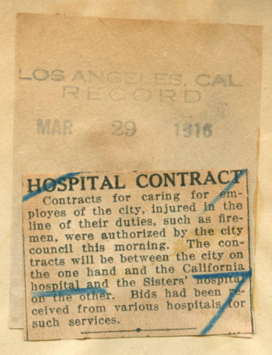 Hospital contract