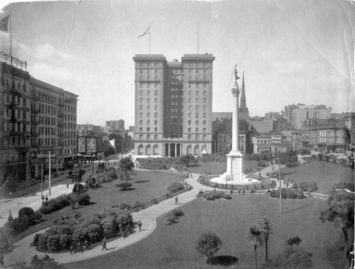 [Union Square and St. Francis Hotel]