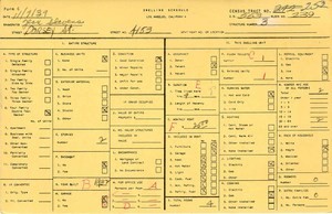 WPA household census for 4153 DORSEY, Los Angeles