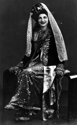 Iranian woman in traditional dress