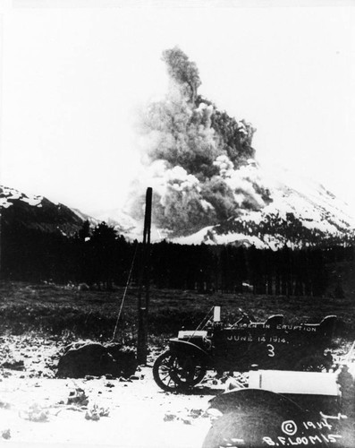 Mt. Lassen eruption