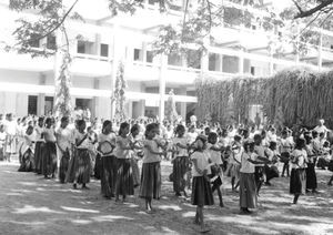 Elever fra Nellikuppam Gymnasium, Arcot, Sydindien, 1978