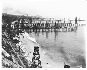 Summerland oil wells on the Pacific coast, ca.1901-1903
