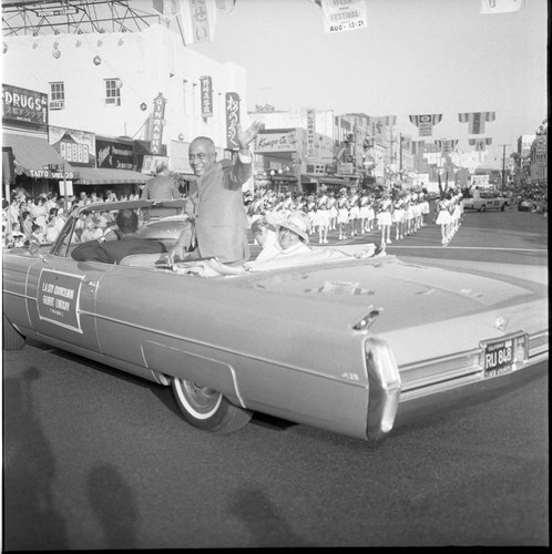Gilbert Lindsay at Nisei Parade, Los Angeles, 1966