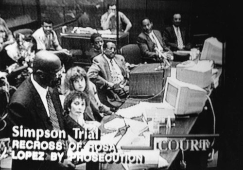 O. J. Simpson trial on television