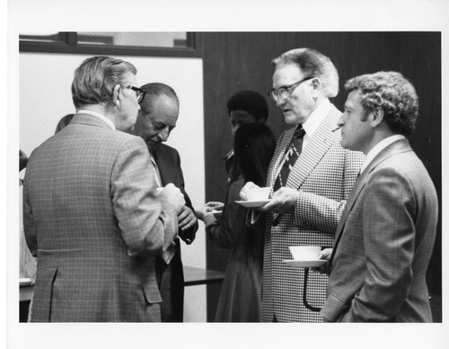President Leo Cain with Senator Ralph Dills and others