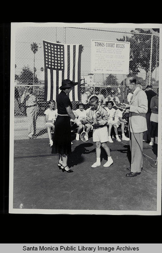 Tennis Open Tournament, Santa Monica, Calif., held on August 27, 1949