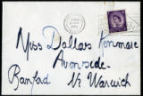 Envelope from Sackville's letter to Kenmare, 1962 April 24