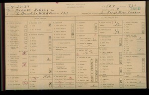 WPA household census for 107 S BUNKER HILL, Los Angeles