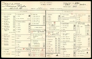 WPA household census for 151 WEST 110TH STREET, Los Angeles County