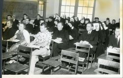 St. Robert's Hall, students in classroom