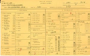 WPA household census for 431 S GRAND, Los Angeles