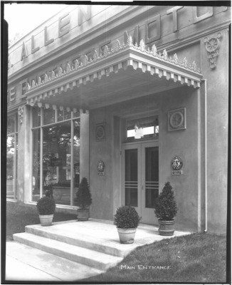 Automobile Industry and Trade - Stockton: E. Allen Test, Dodge Brothers Motor Cars, main entrance