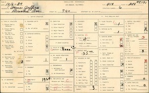 WPA household census for 740 BROOKS AVE, Los Angeles County