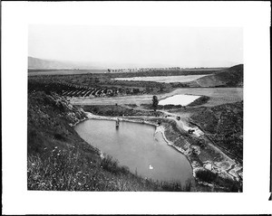 Birdseye view of Ben White's Foothill Ranch in Corona, ca.1908