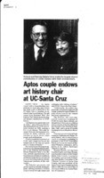 Aptos couple endows art history chair at UC-Santa Cruz
