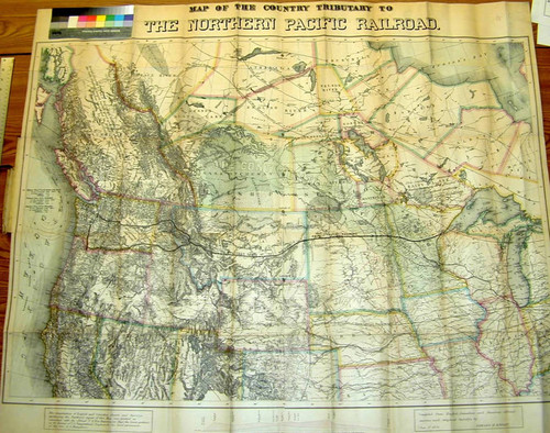 Map of the country tributary to the Northern Pacific Railroad : compiled from English, Canadian, and American official sources and original surveys / by Edward H. Knight