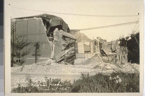 Potter Theater, Santa Barbara Quake, June 29-25 [June 29, 1925]