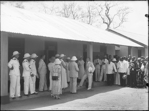 Inauguration of the 'Girls' Village' at Agou Mission Station on March 14, 1937 : officials attending the ceremony