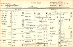 WPA household census for 809 66TH STREET, Los Angeles County
