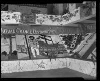 Mutual Orange Distributors display at the National Orange Show, San Bernardino, 1933