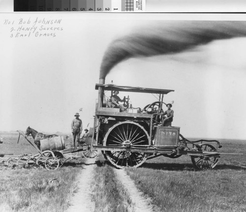 Photograph of farm equipment in Pleasant Grove (Calif.)