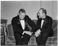 W.C. Mullendore and Walter Haas at the 49th annual banquet for the Los Angeles Chamber of Commerce held at the Ambassador Hotel, Los Angeles, February 22, 1940