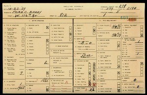 WPA household census for 812 W 116TH ST, Los Angeles County