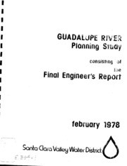 Guadalupe River, Southern Pacific Railroad To Trimble Road : Planning Study Consisting of The Final Engineer's Report