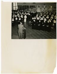 Catholic sisters in St. Robert's Hall Auditorium