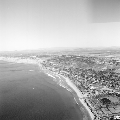 Looking at Scripps Institution of Oceanography and northward. November 26, 1969