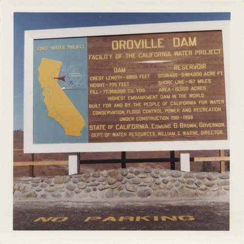 Oroville Dam Sign