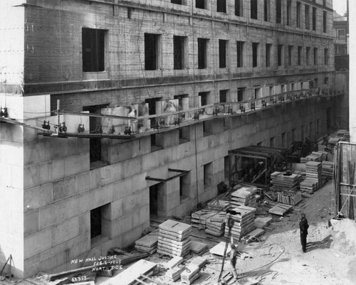 Hall of Justice construction