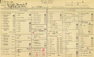 WPA household census for 1261 HYPERION, Los Angeles